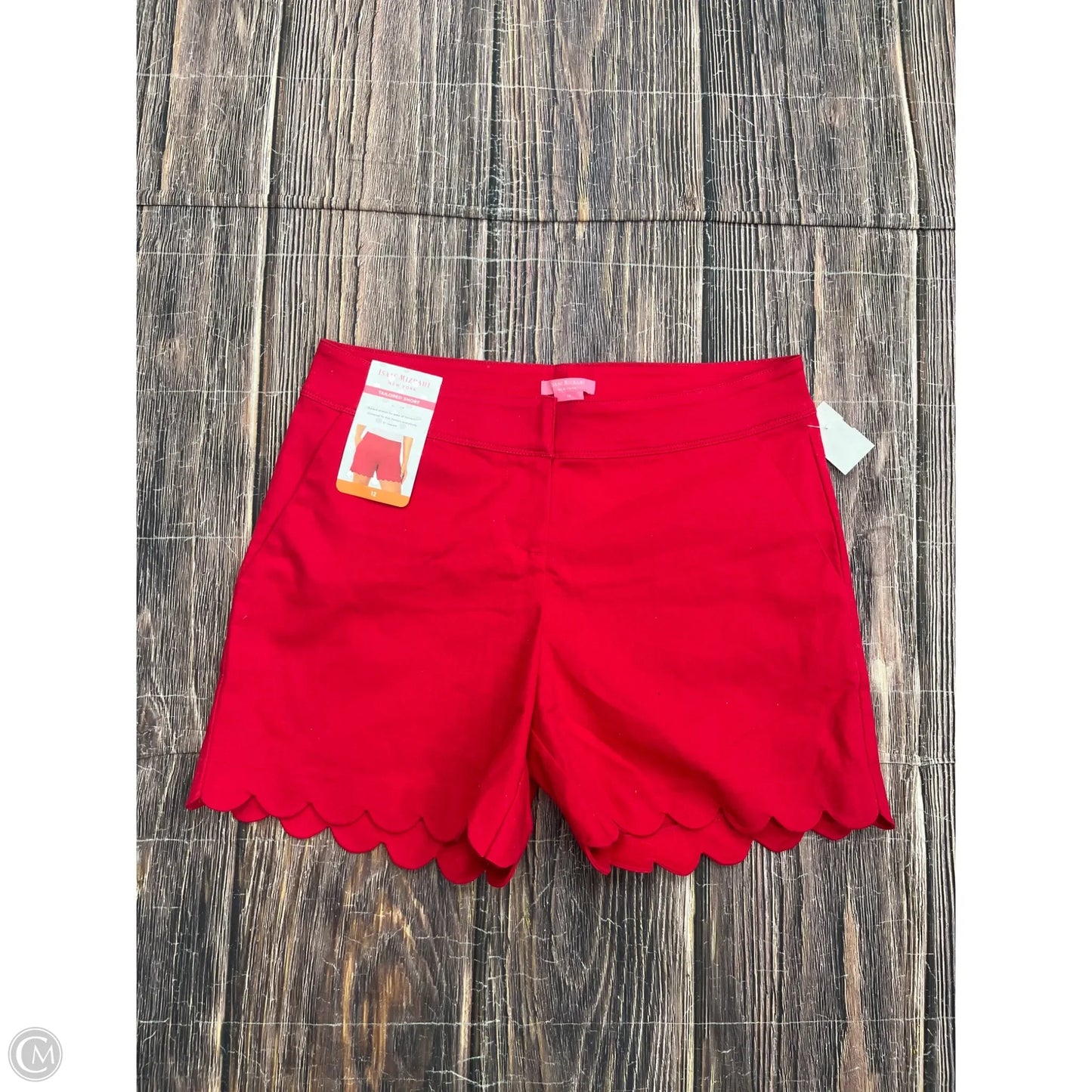 Shorts By Isaac Mizrahi Live Qvc In Red, Size: 12