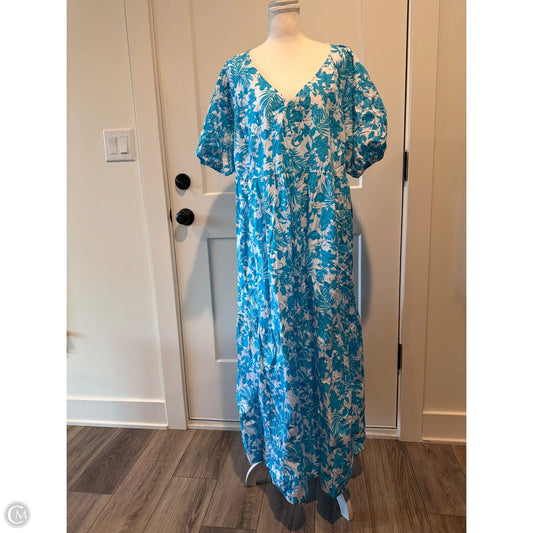 Dress Casual Maxi By Clothes Mentor In Blue, Size: 1x