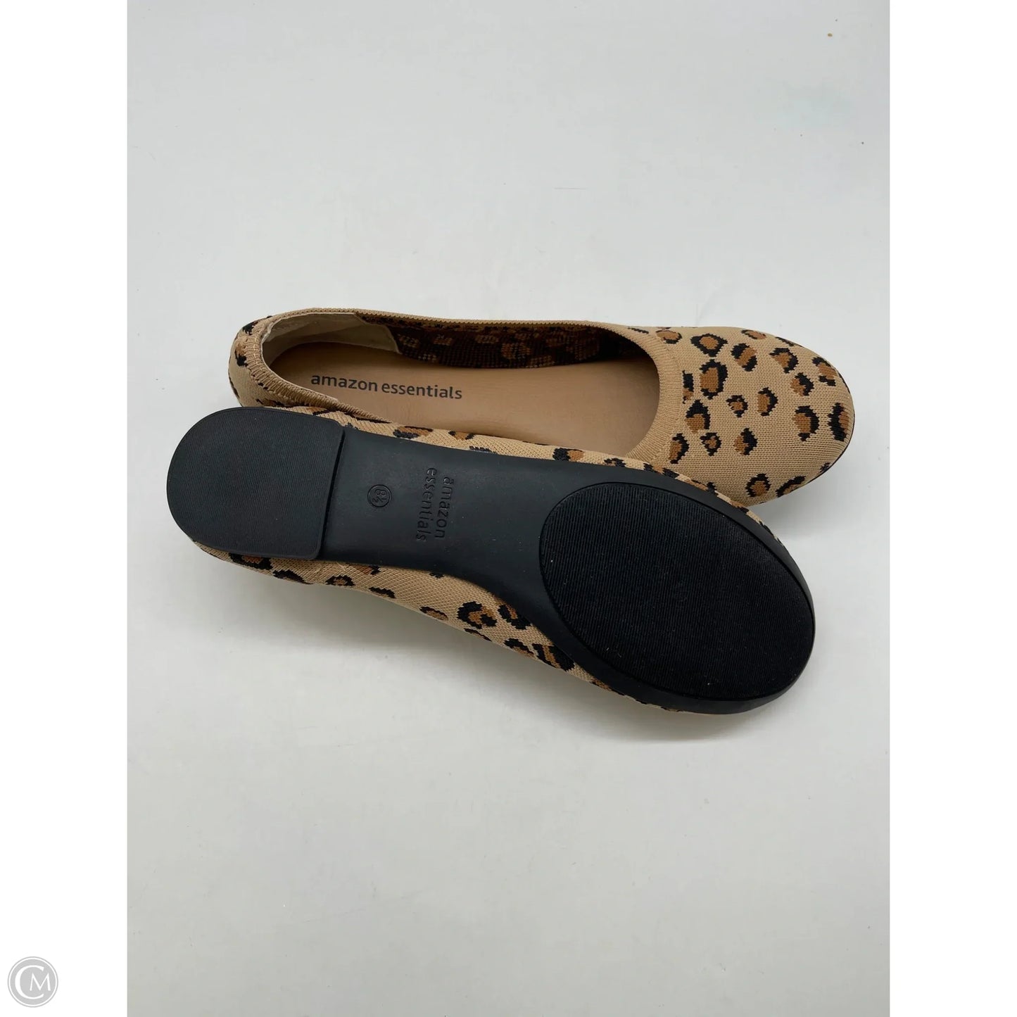 Shoes Flats By Amazon Essentials In Animal Print, Size: 8.5