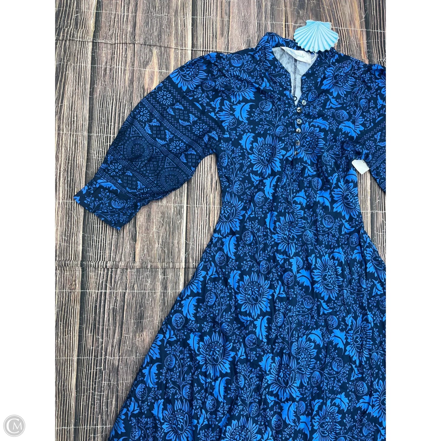 Dress Casual Maxi By Cmb In Blue, Size: Xxs