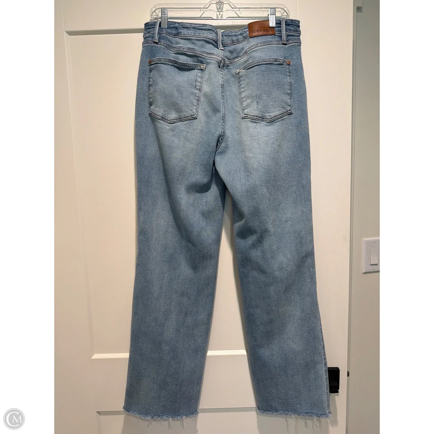Jeans Straight By Judy Blue In Blue Denim, Size: 12