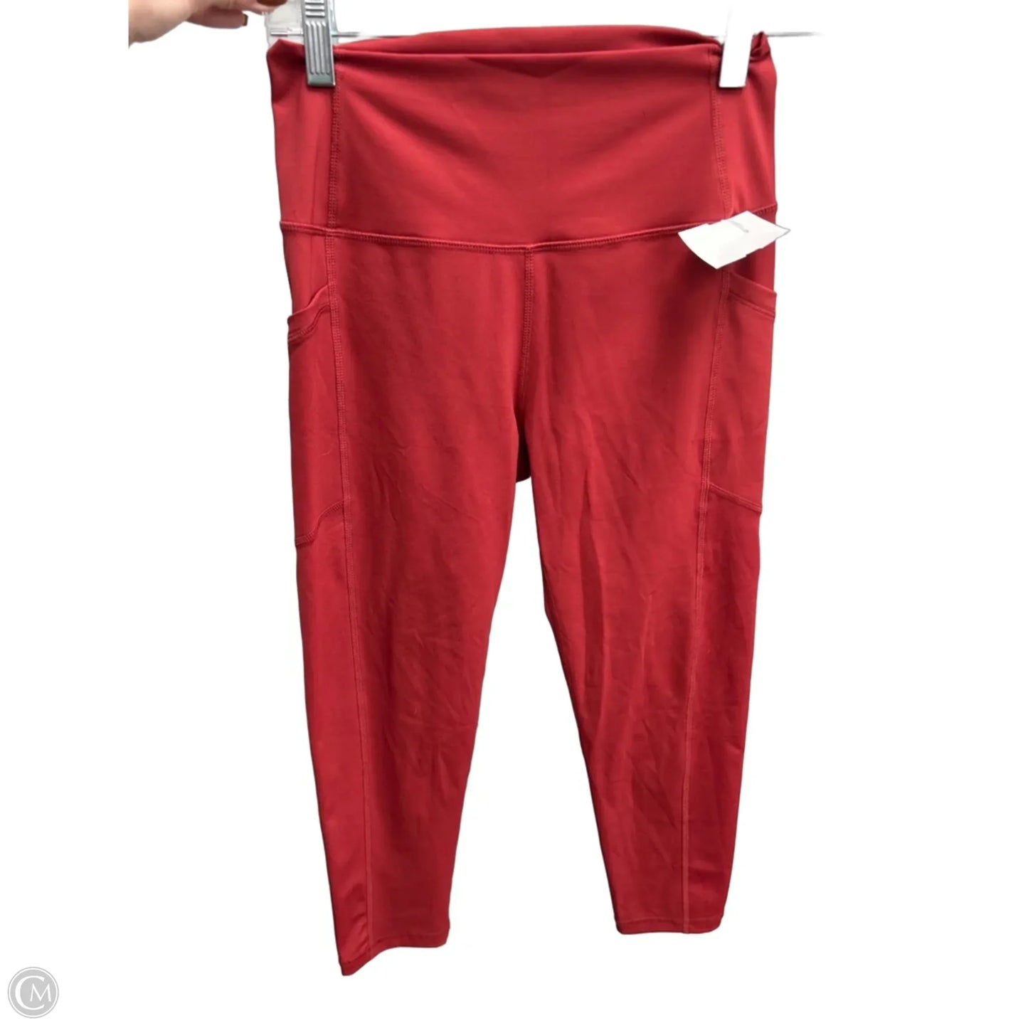 Athletic Leggings By Zyia In Red, Size: 4