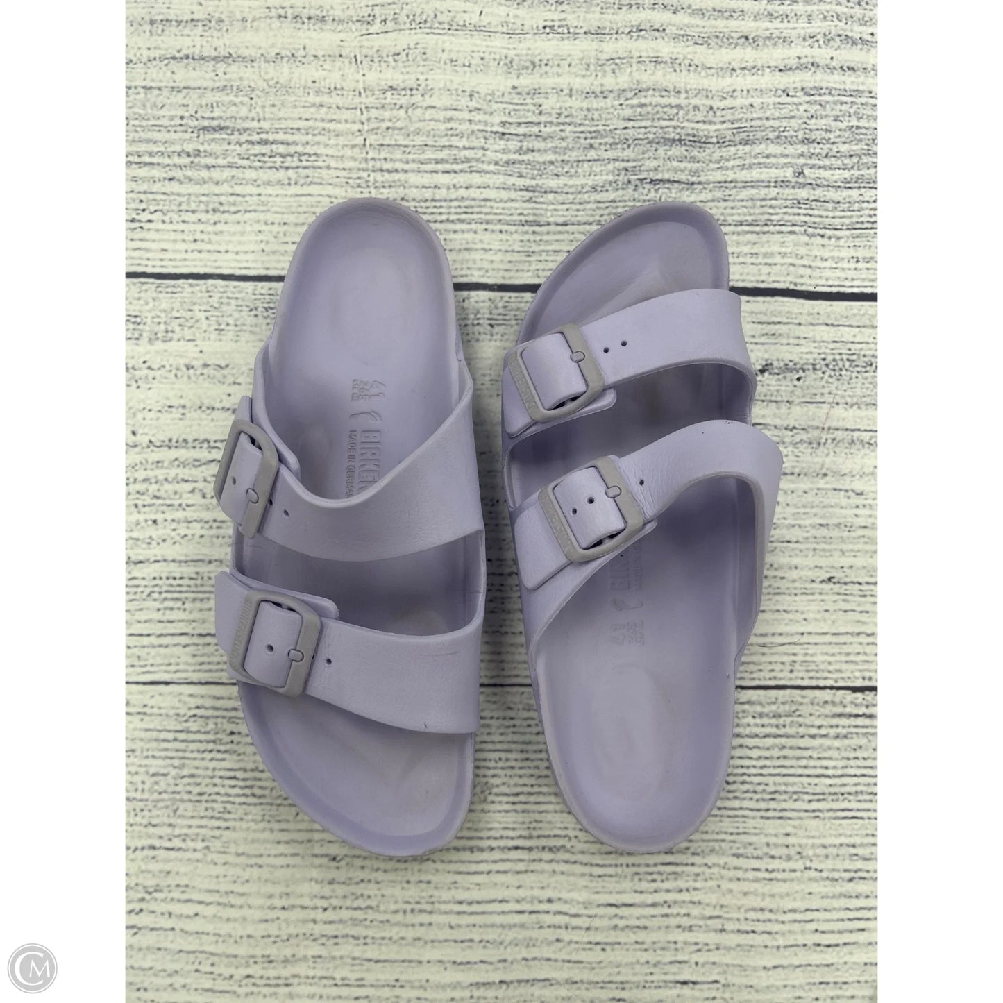Sandals Flats By Birkenstock In Purple, Size: 10
