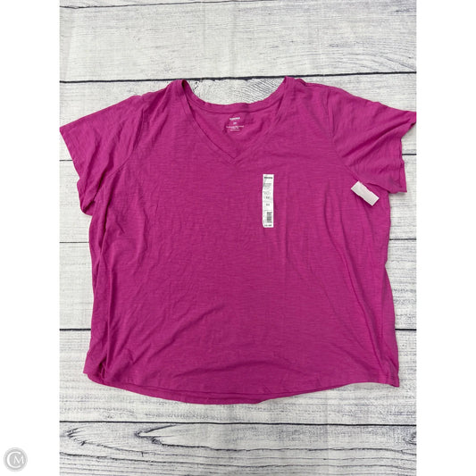Top Short Sleeve Basic By Sonoma In Pink, Size: 3x