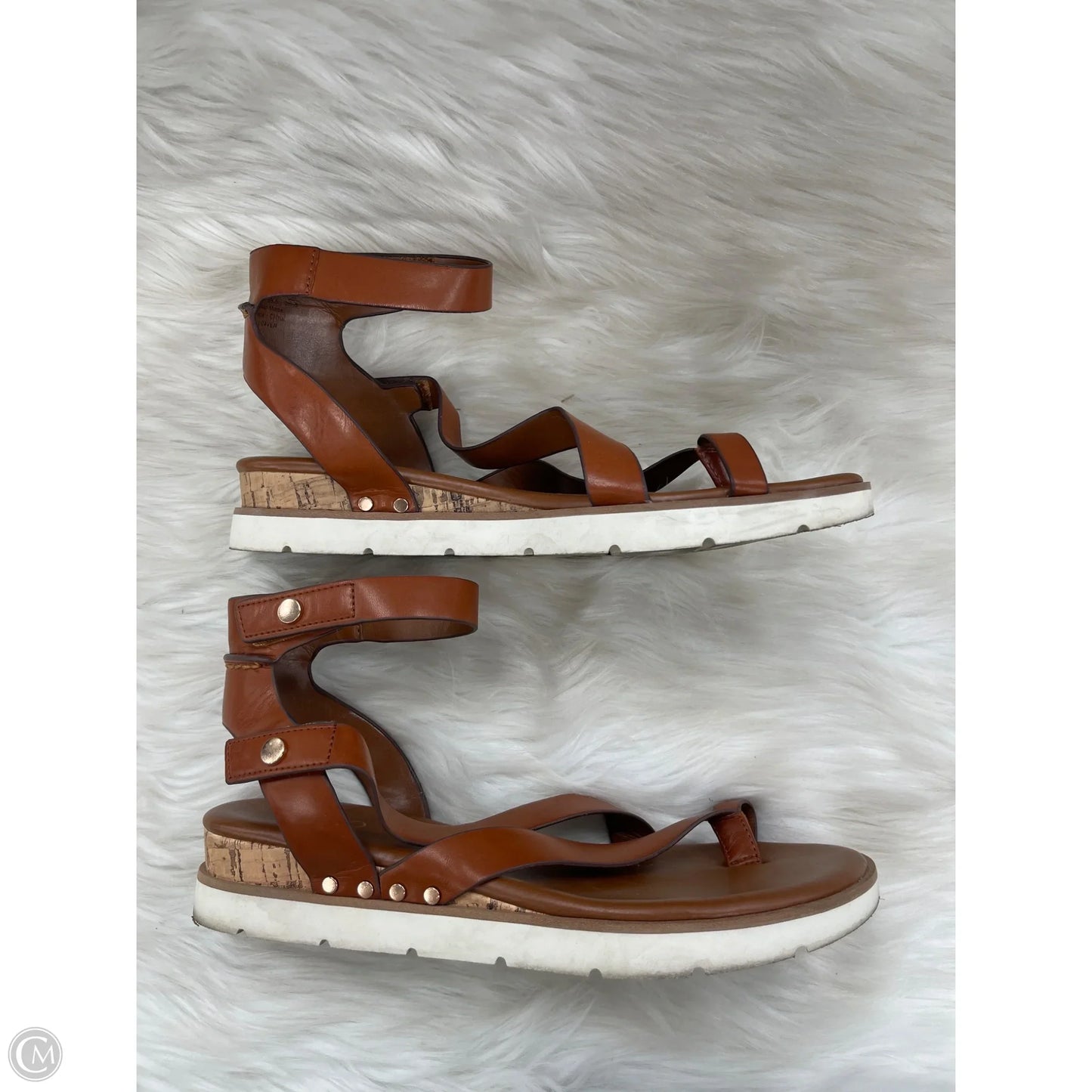 Sandals Flats By Franco Sarto In Brown, Size: 9.5