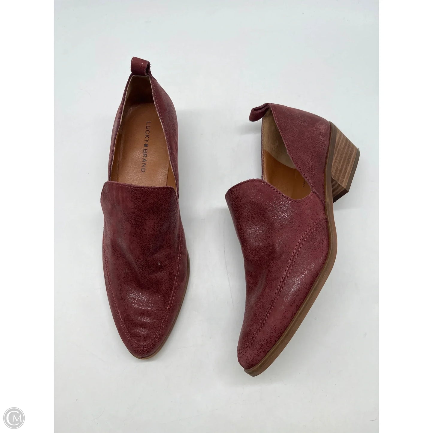 Shoes Heels Block By Lucky Brand In Red, Size: 7.5