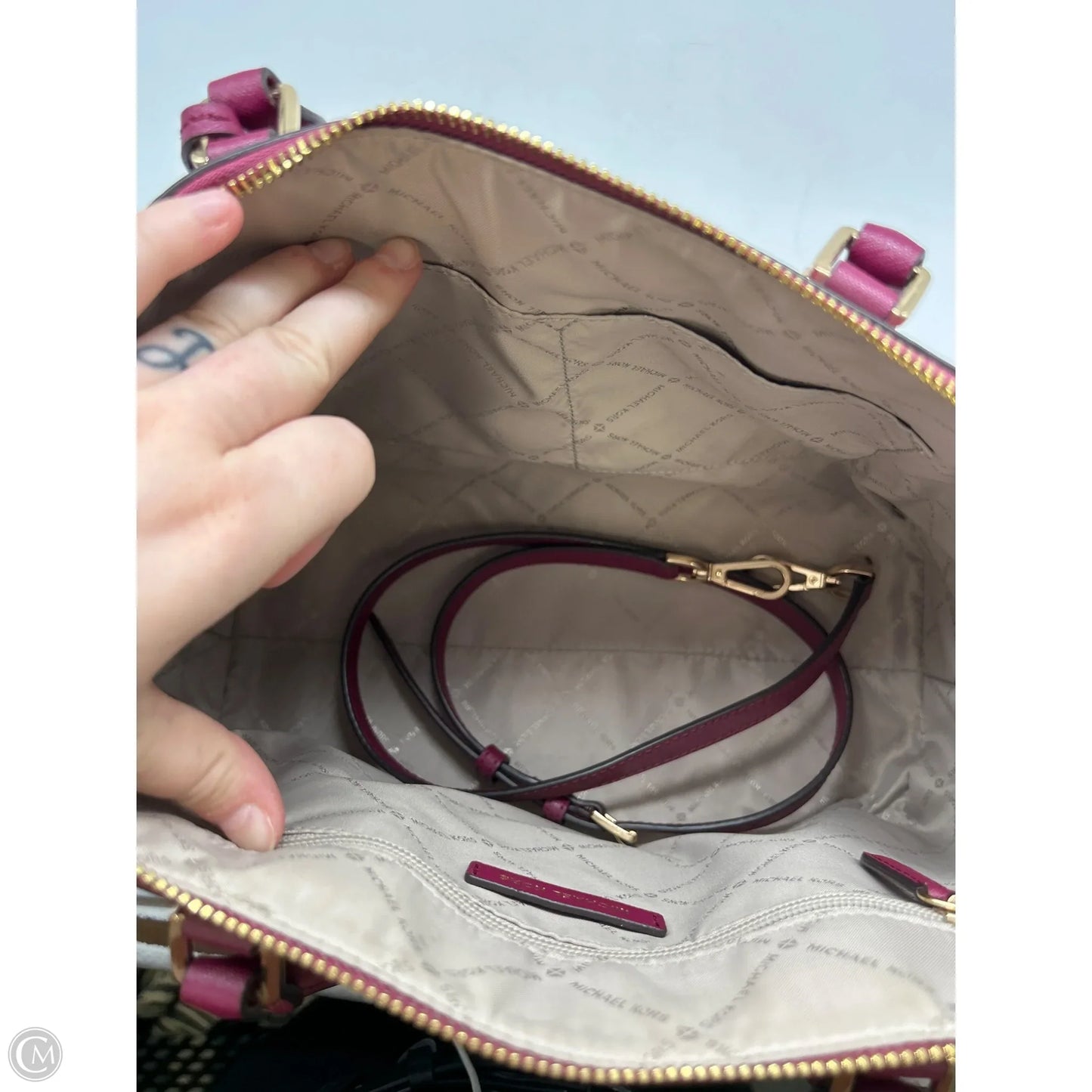 Crossbody Designer By Michael Kors, Size: Medium