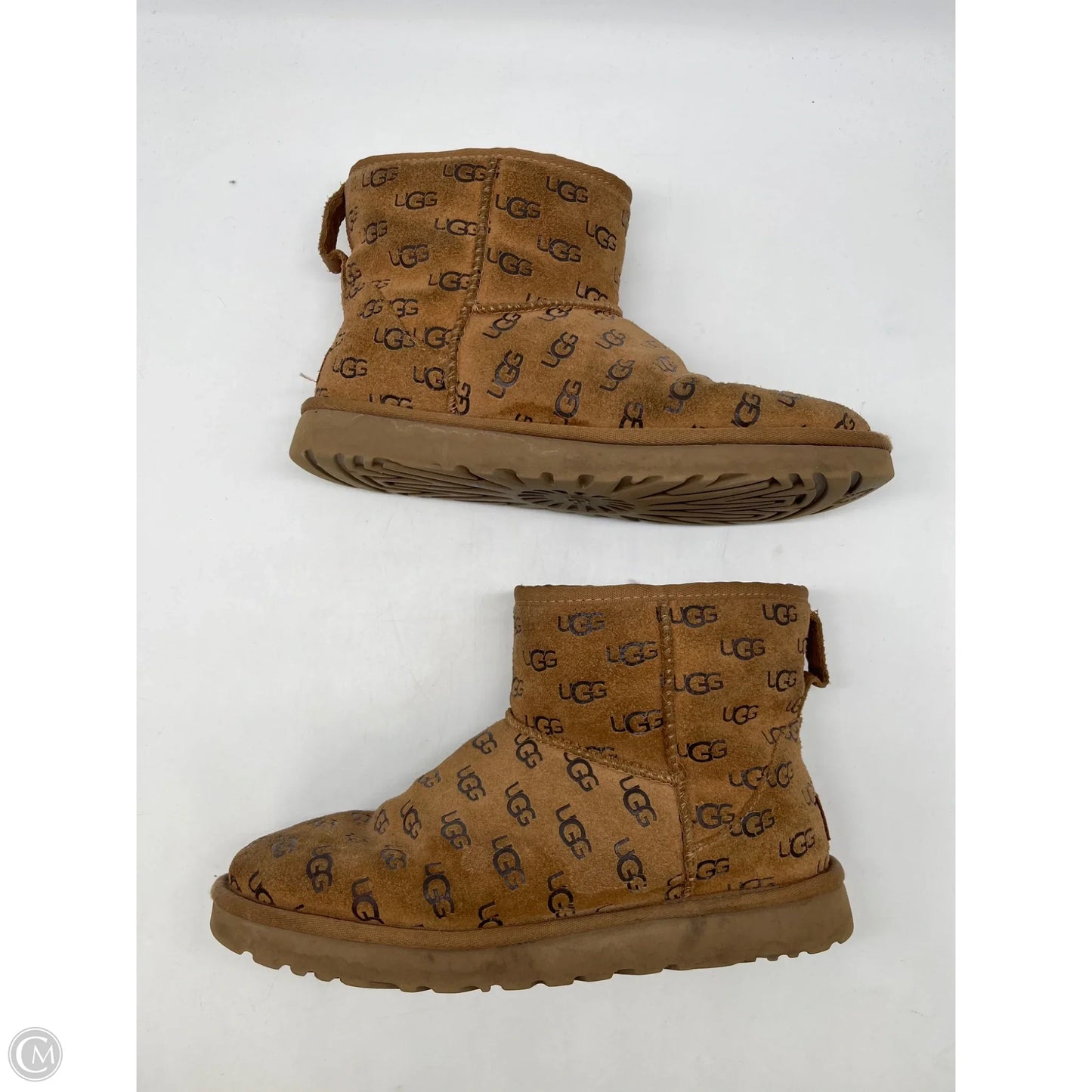 Boots Designer By Ugg In Brown, Size: 8