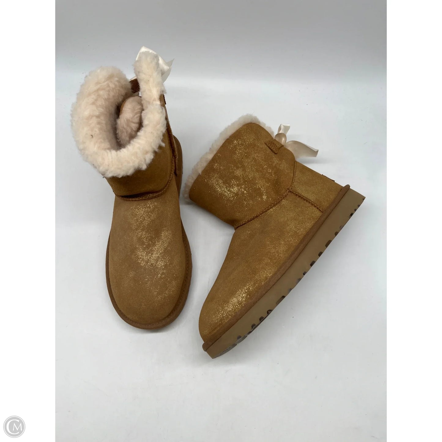 Boots Designer By Ugg In Gold, Size: 8