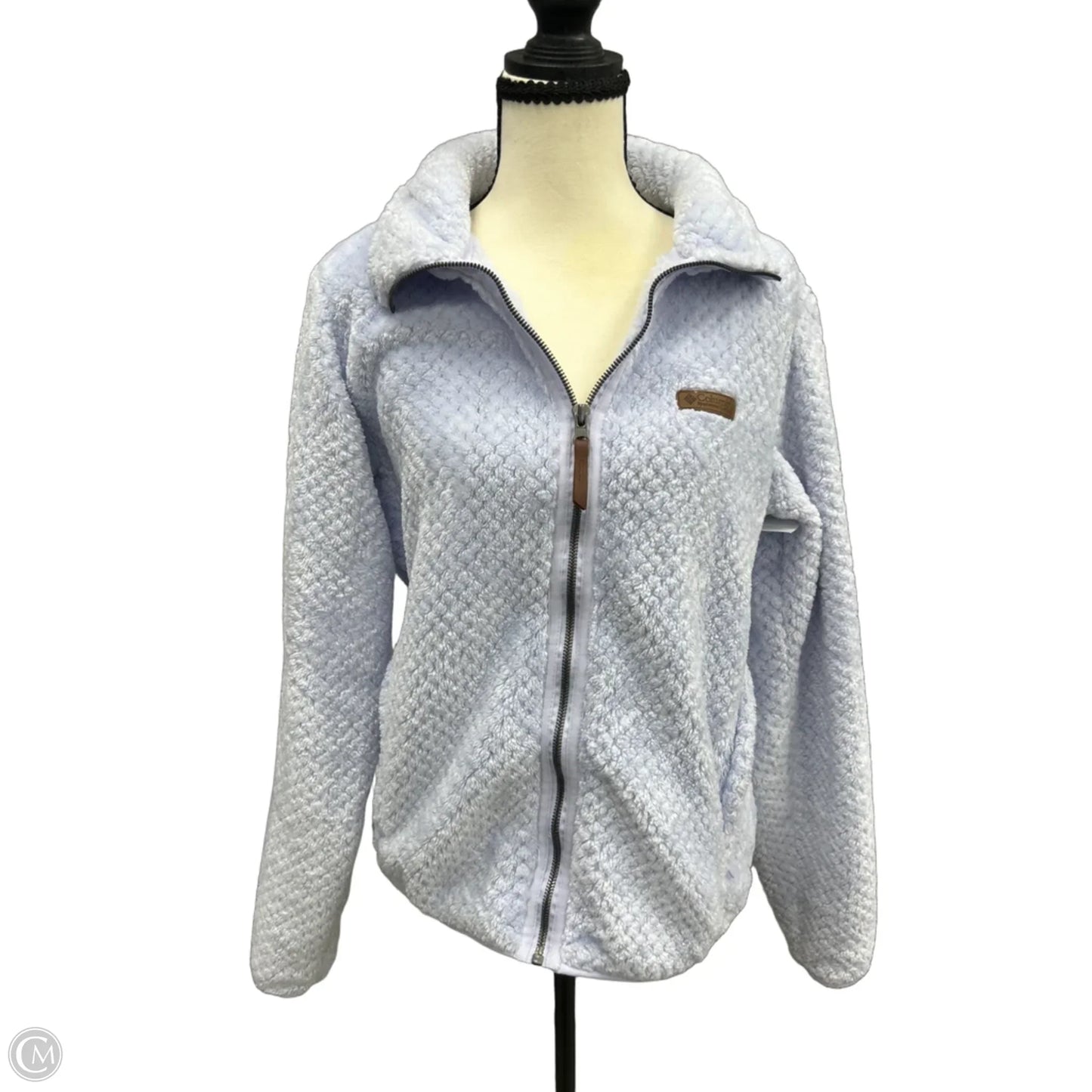 Jacket Faux Fur & Sherpa By Columbia In Blue, Size: M
