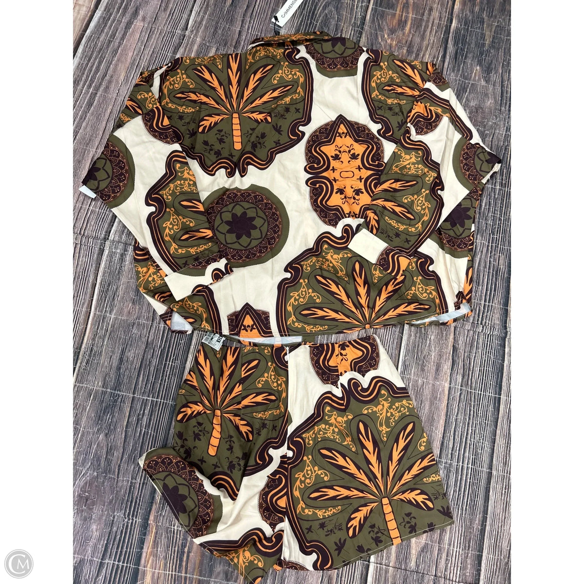 Shorts Set By Commense In Green, Size: M