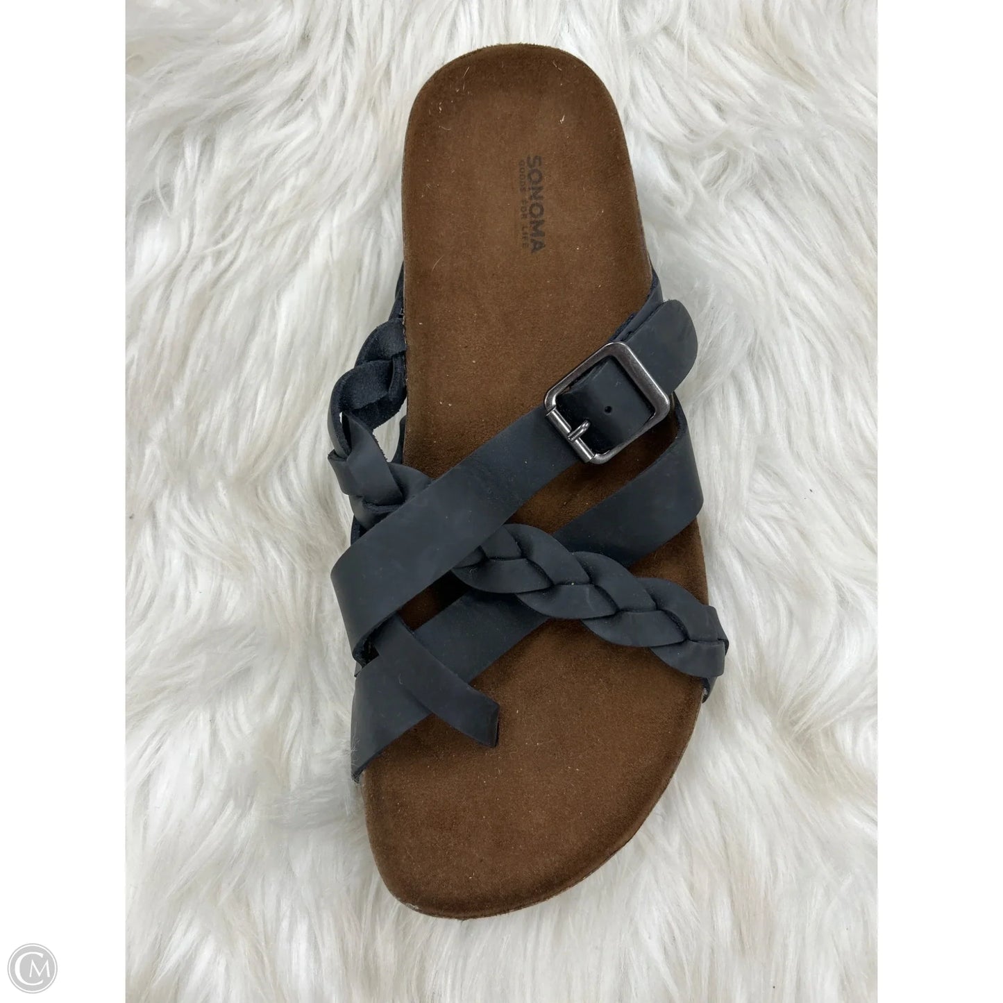Sandals Flats By Sonoma In Black, Size: 7