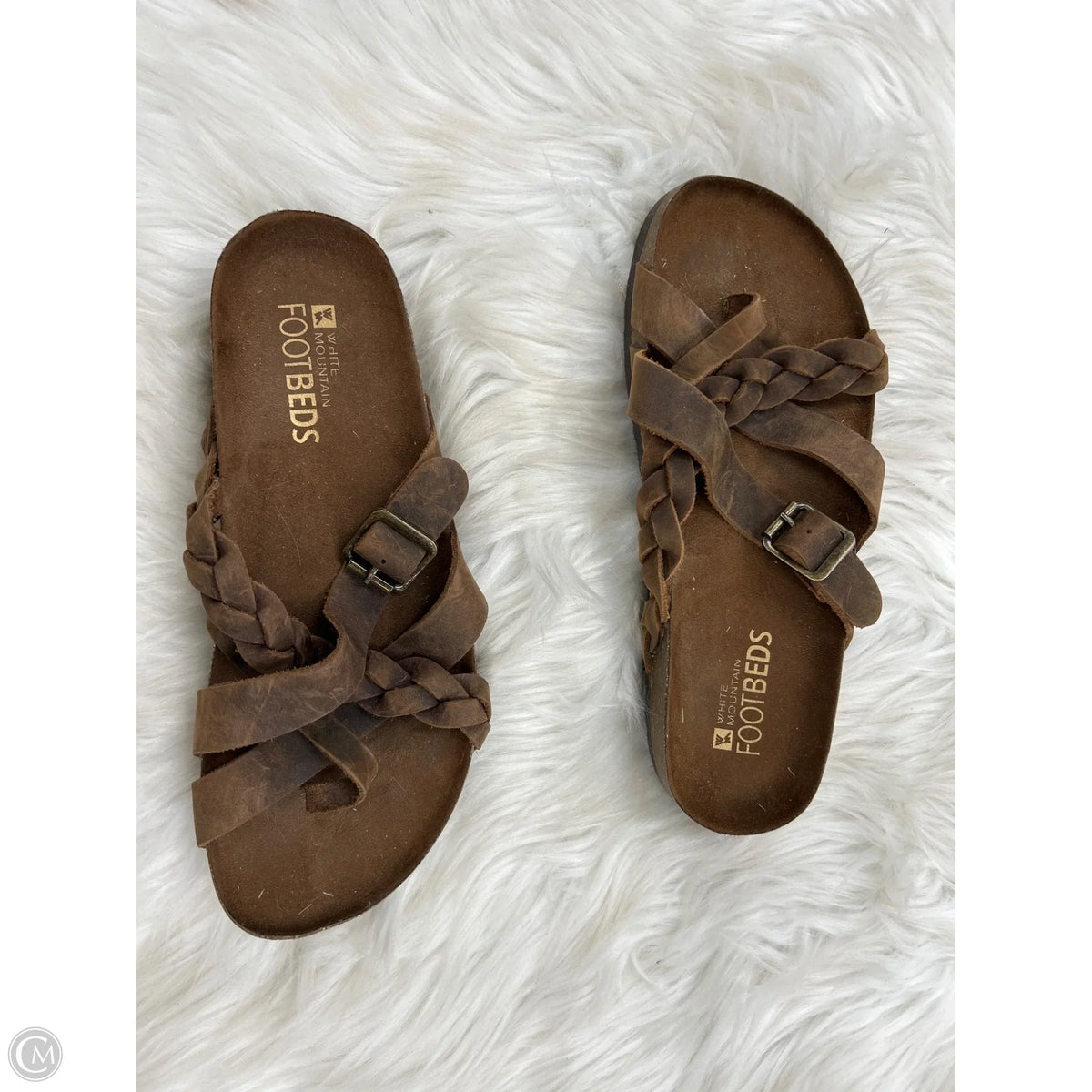 Sandals Flats By White Mountain In Brown, Size: 7