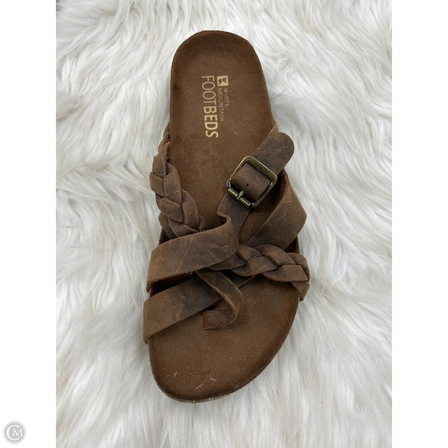 Sandals Flats By White Mountain In Brown, Size: 7