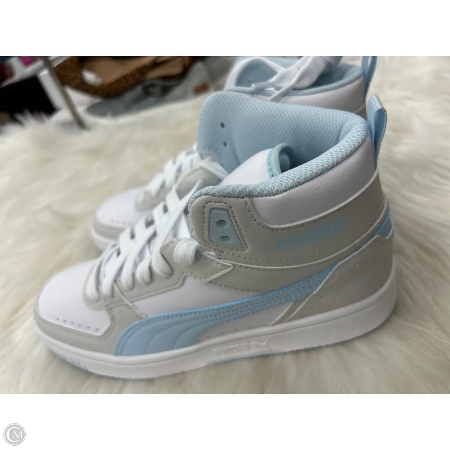Shoes Sneakers By Puma In Blue, Size: 7