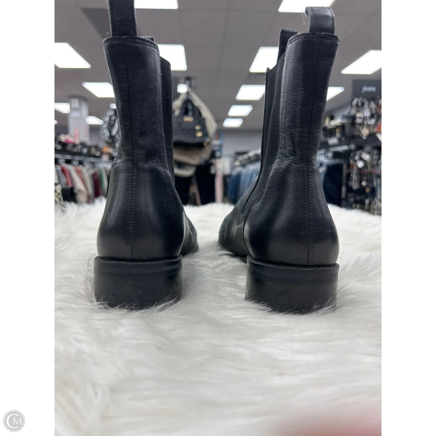 Boots Ankle Flats By Able In Black, Size: 8.5