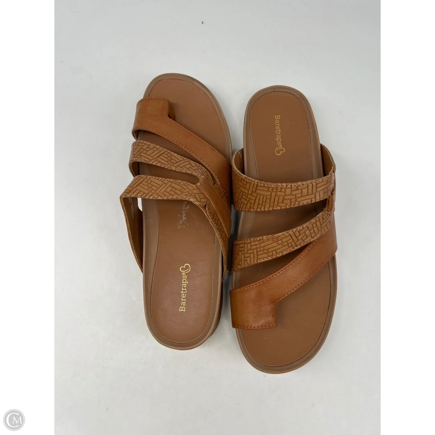 Sandals Flats By Bare Traps In Brown, Size: 10