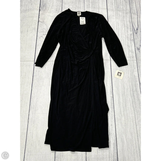 Dress Casual Midi By Anne Klein In Black, Size: 16