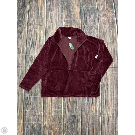 Sweatshirt Collar By L.l. Bean In Maroon, Size: Xl