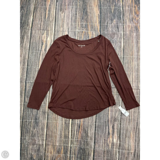 Top Long Sleeve Basic By Wallflower In Brown, Size: 2x