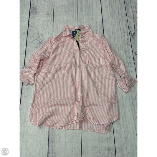 Top Long Sleeve By Velvet Heart In Pink, Size: 1x