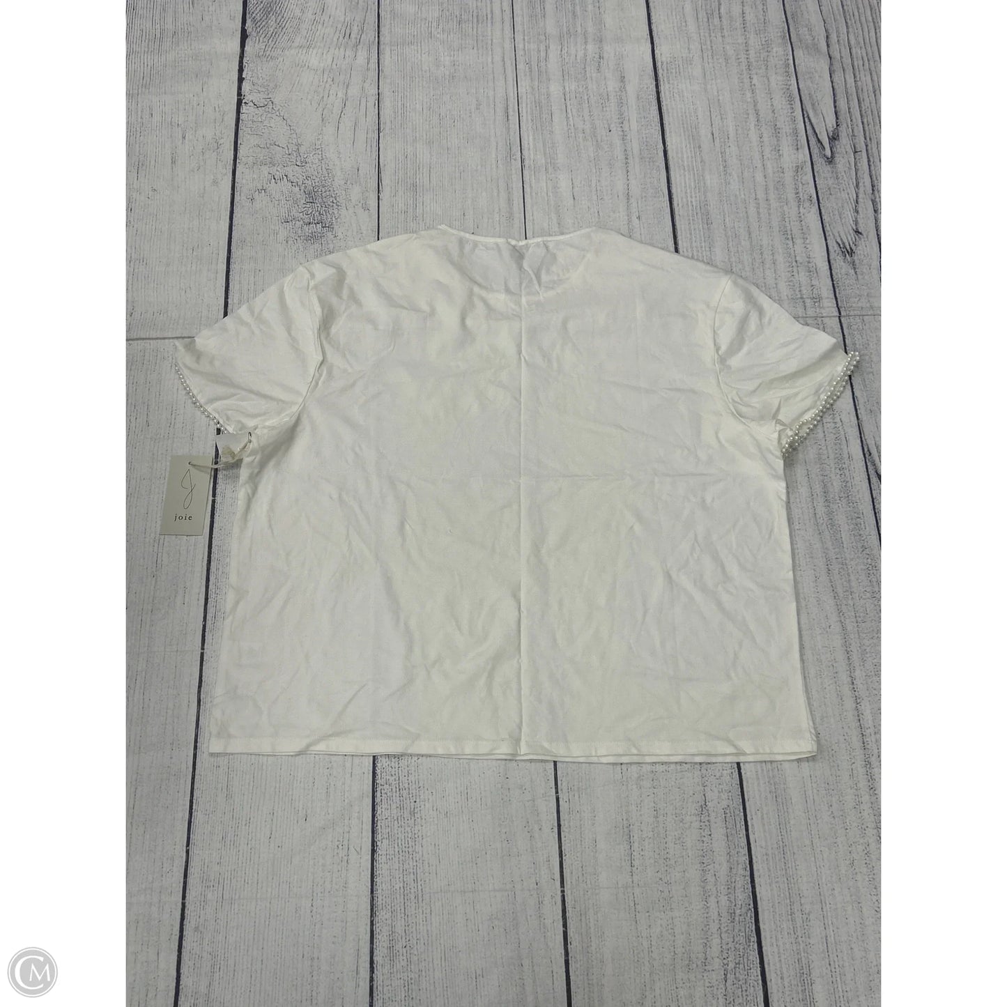 Top Short Sleeve By Joie In White, Size: 2x