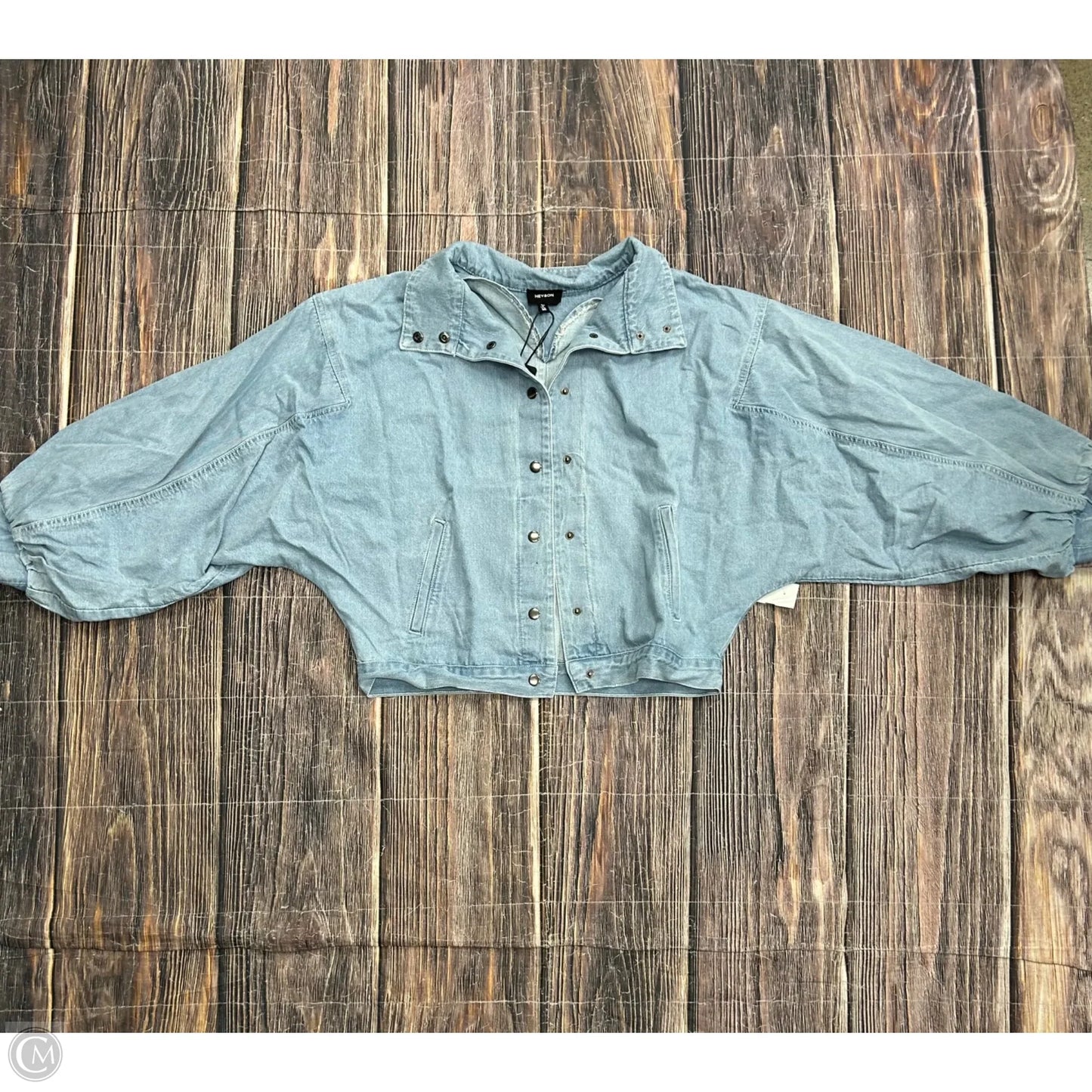 Jacket Denim By Heyson In Blue Denim, Size: M