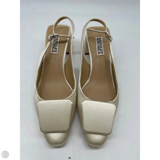 Shoes Heels Block By Badgley Mischka In Cream, Size: 7