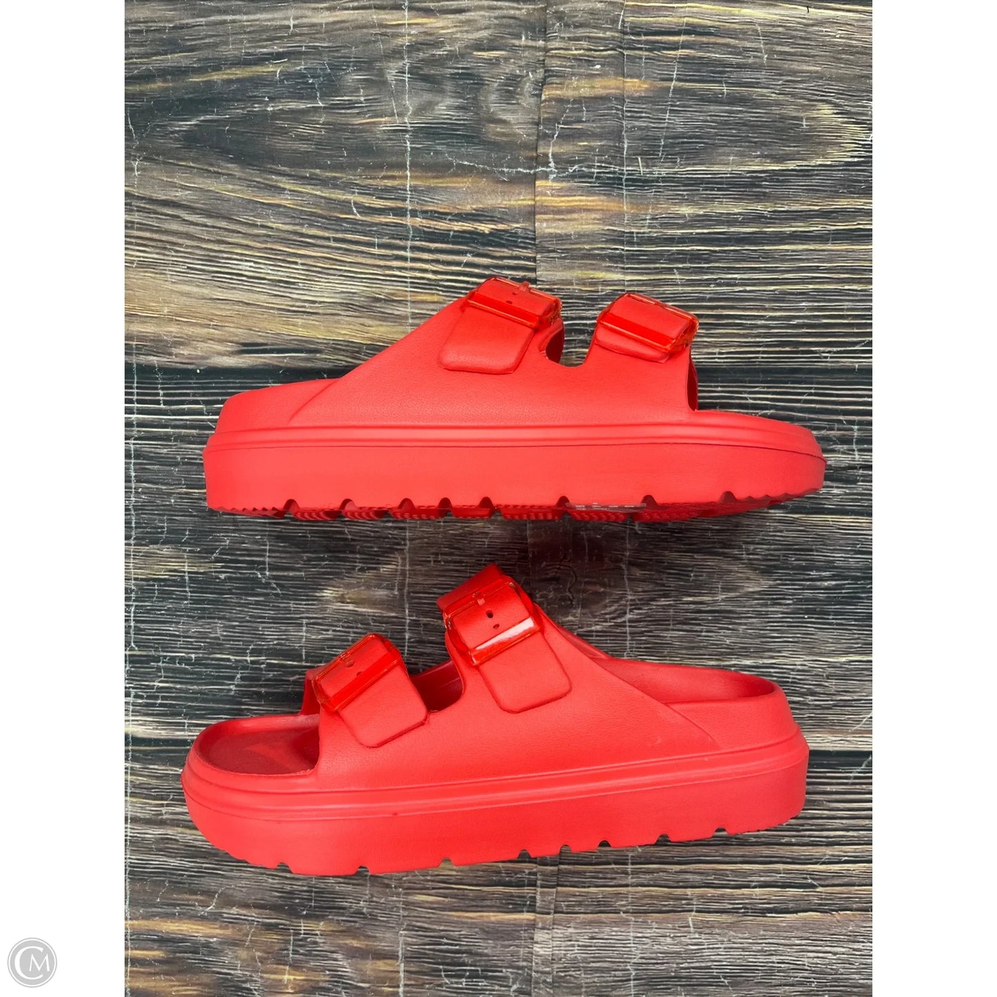 Sandals Flats By Cmf In Red, Size: 10