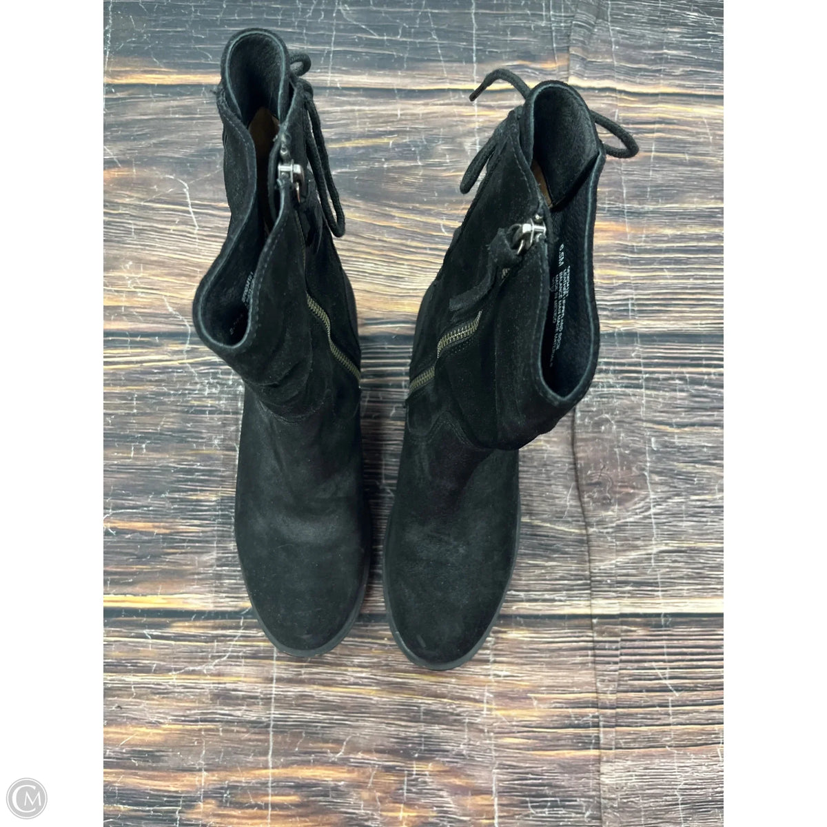 Boots Ankle Flats By Sofft In Black, Size: 6.5