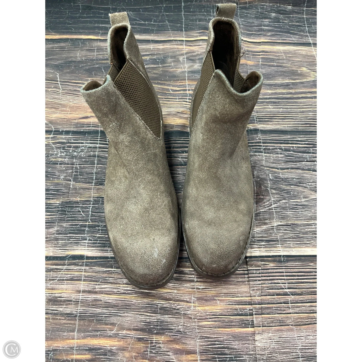 Boots Ankle Flats By Born In Brown, Size: 10