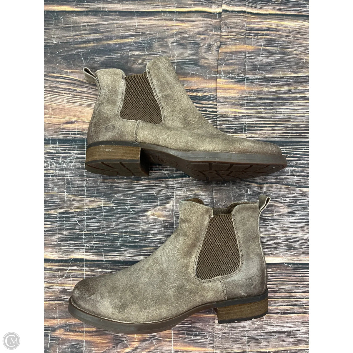 Boots Ankle Flats By Born In Brown, Size: 10
