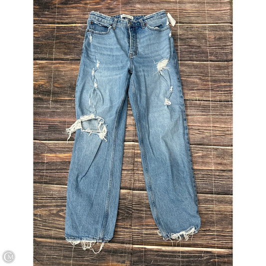 Jeans Straight By Abercrombie And Fitch In Blue Denim, Size: 6