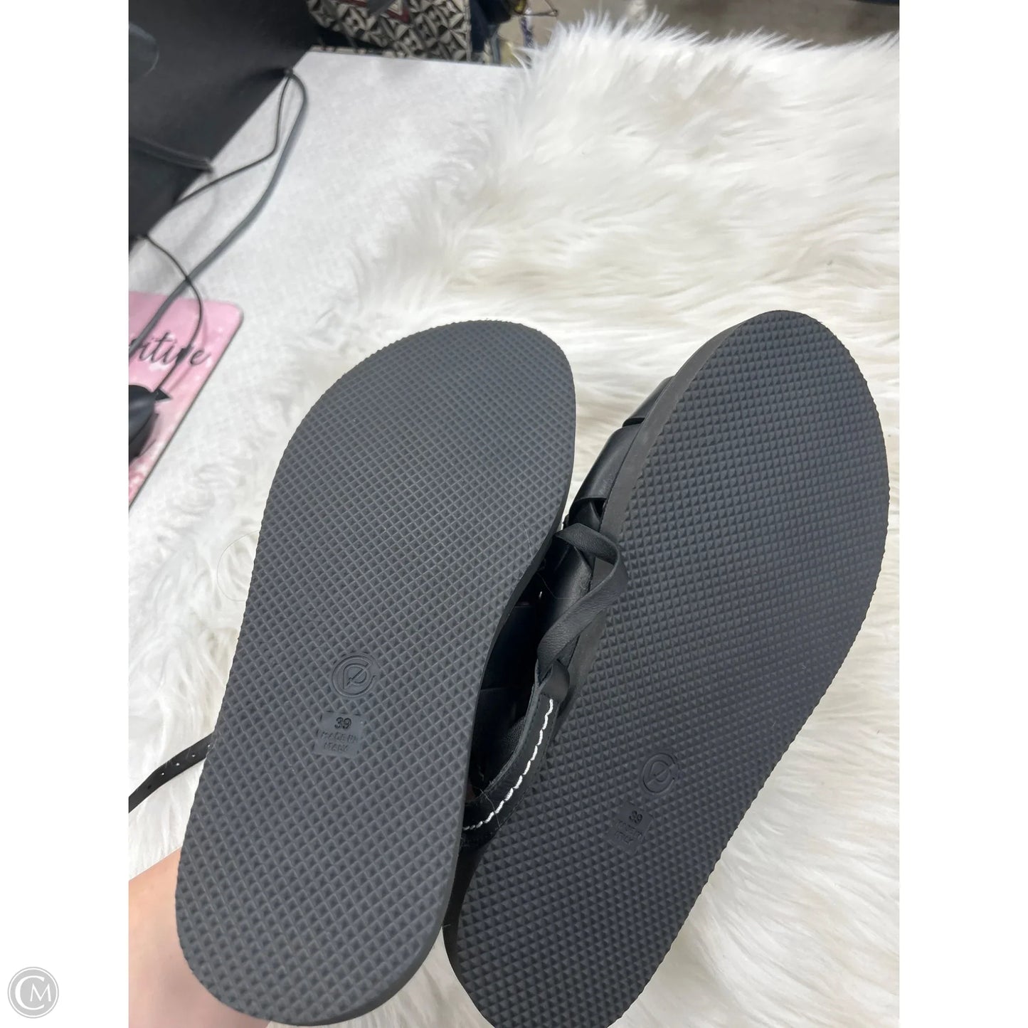 Sandals Heels Platform By Cmb In Black, Size: 9