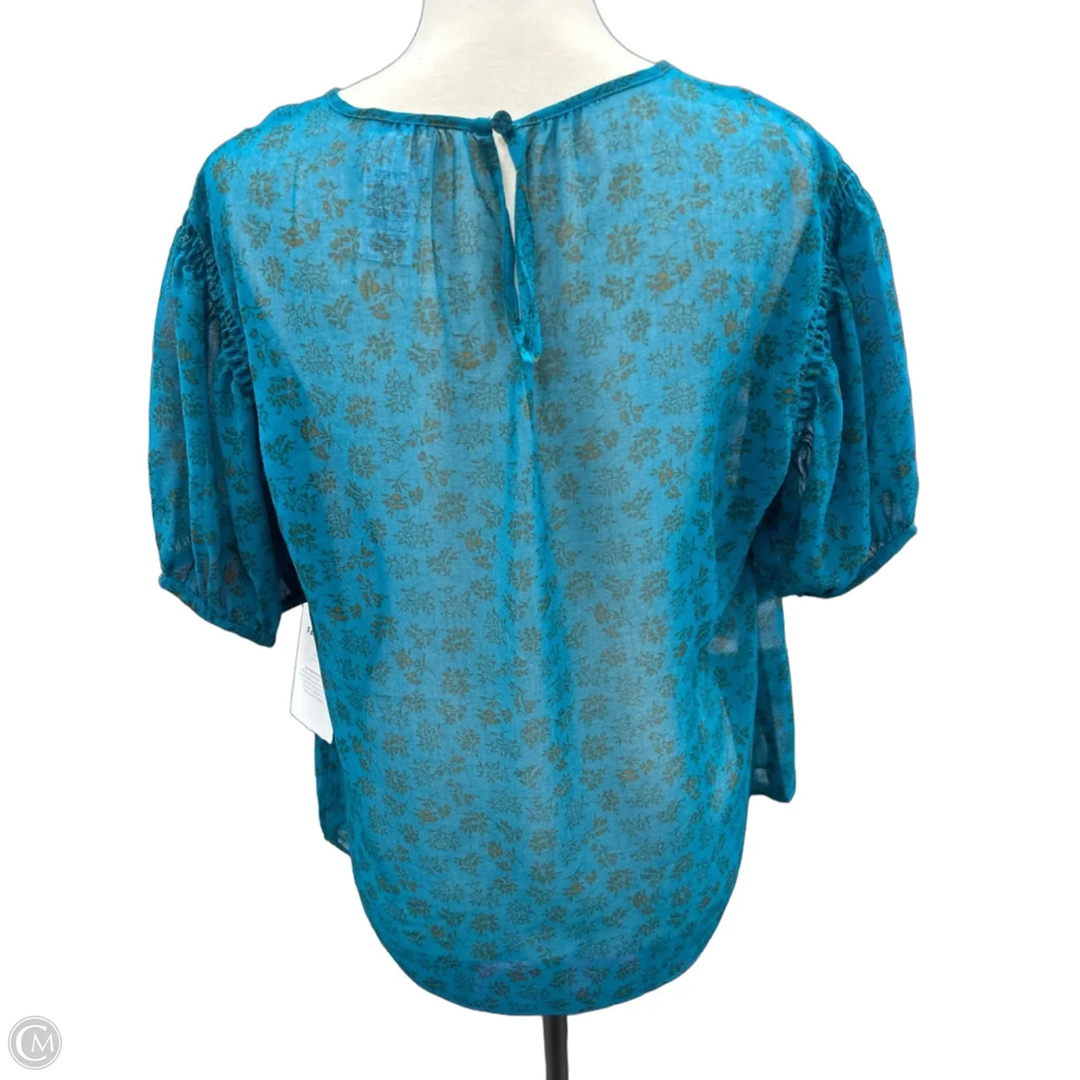 Top Short Sleeve By Cabi In Blue, Size: M