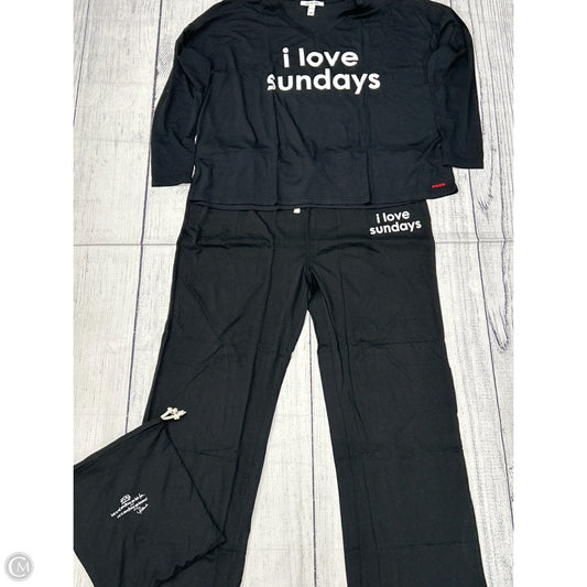 Pajamas 2pc By Peace Love World In Black, Size: Xl