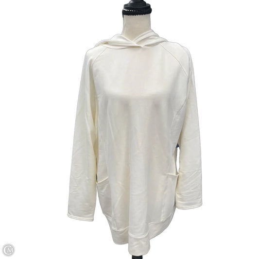 Athletic Sweatshirt Hoodie By Skechers In Ivory, Size: Xl
