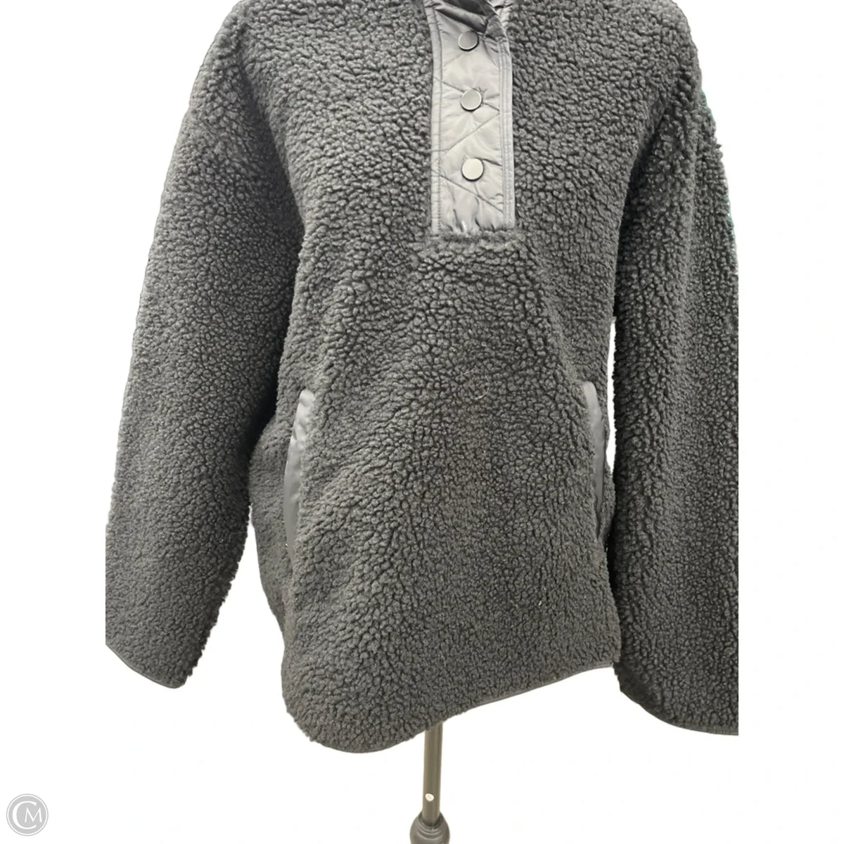 Sweatshirt Collar By Athleta In Black, Size: M