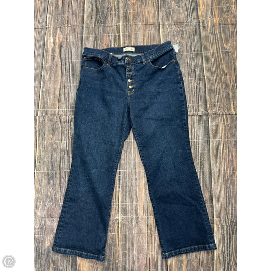 Jeans Boot Cut By Madewell In Blue Denim, Size: 14