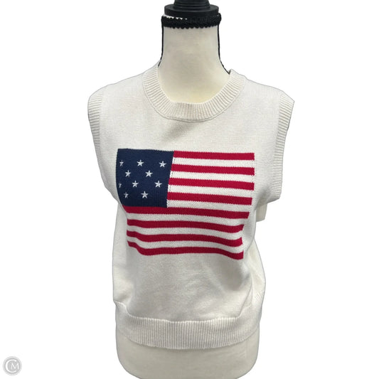 Vest Sweater By Sadie & Sage In White, Size: S