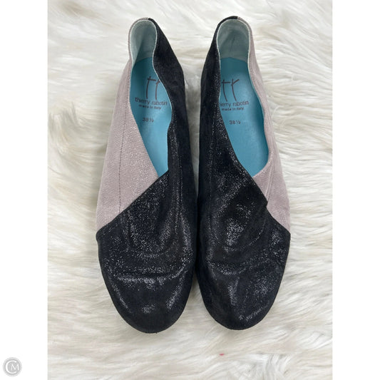 Shoes Flats By Clothes Mentor In Black & Grey, Size: 7.5