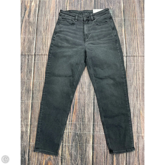 Jeans Boyfriend By American Eagle In Black, Size: 4 Short