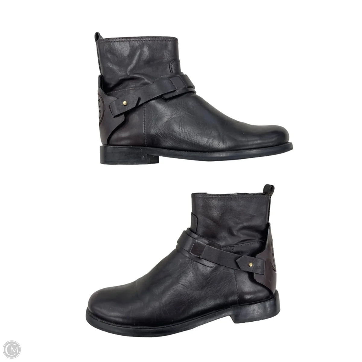 Boots Designer By Tory Burch In Brown, Size: 6.5