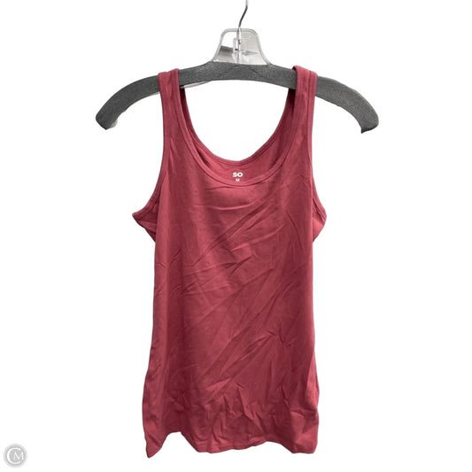 Tank Top By So In Red, Size: M
