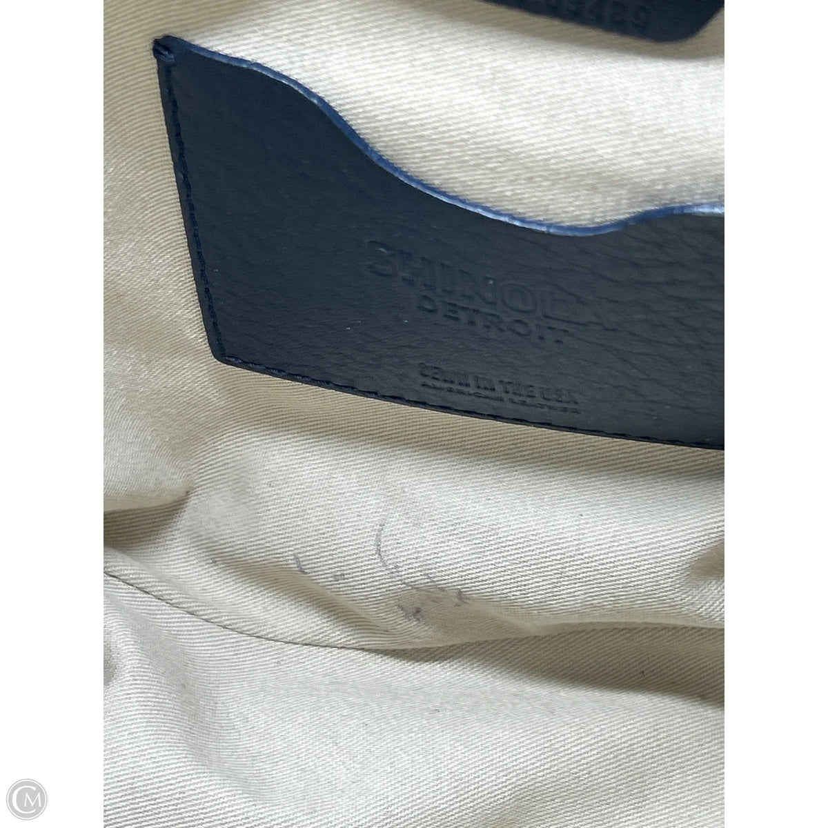 Crossbody Leather By Shinola, Size: Medium