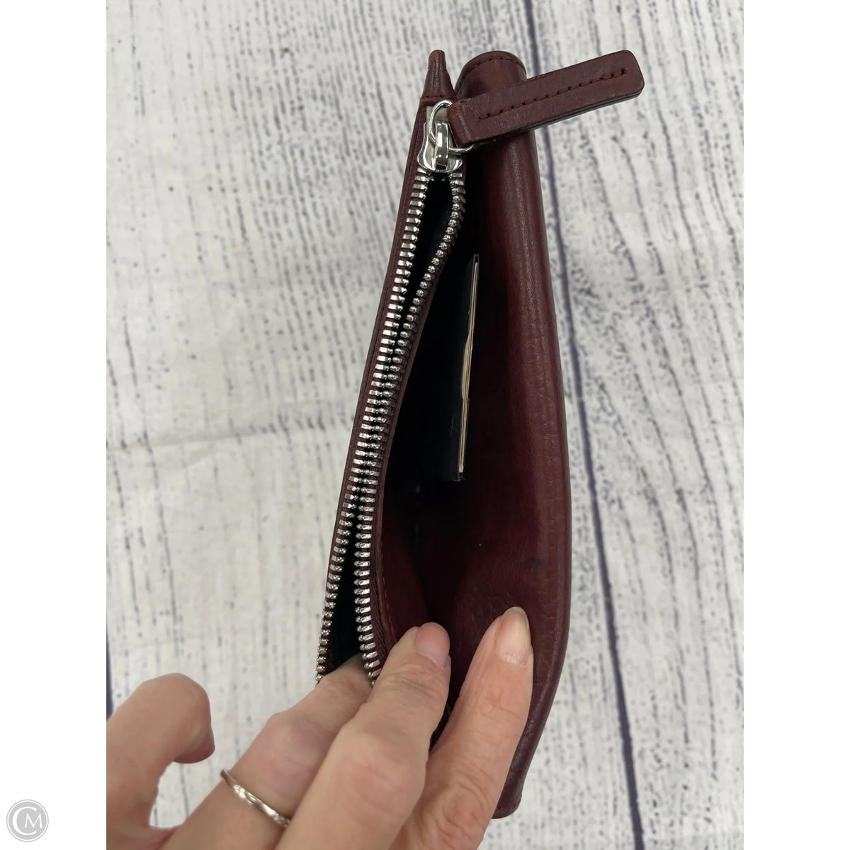 Wallet Leather By Cma, Size: Large