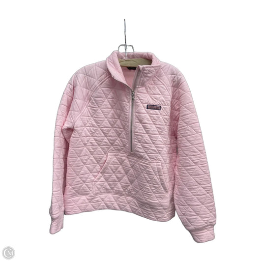Sweatshirt Collar By Vineyard Vines In Pink, Size: S