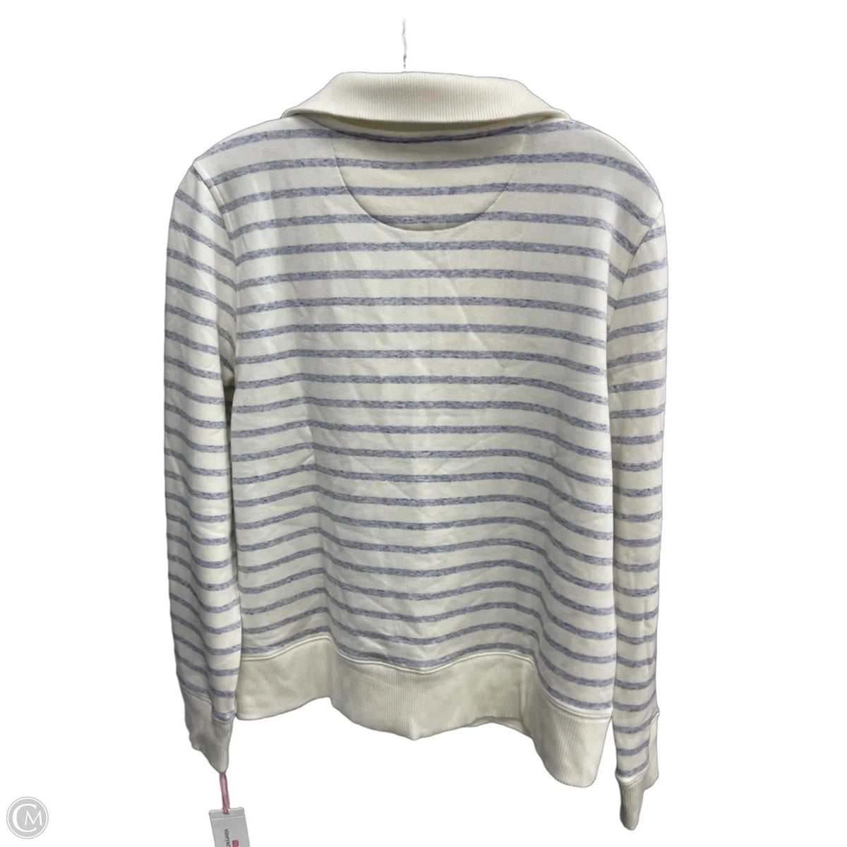 Sweatshirt Collar By Vineyard Vines In Striped Pattern, Size: S