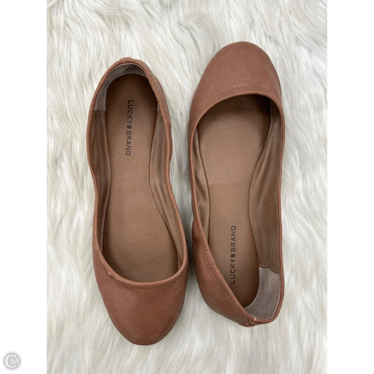 Shoes Flats By Lucky Brand In Brown, Size: 8.5