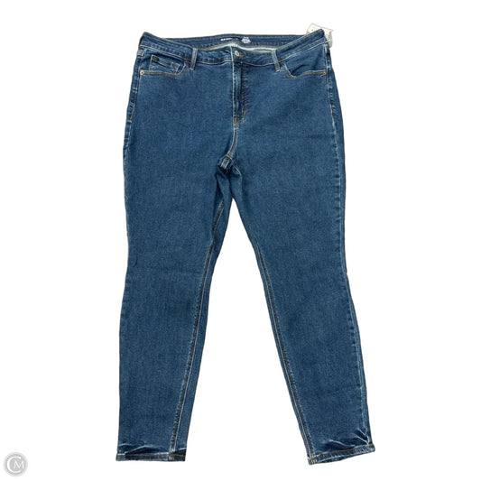 Jeans Skinny By Old Navy In Blue Denim, Size: 18